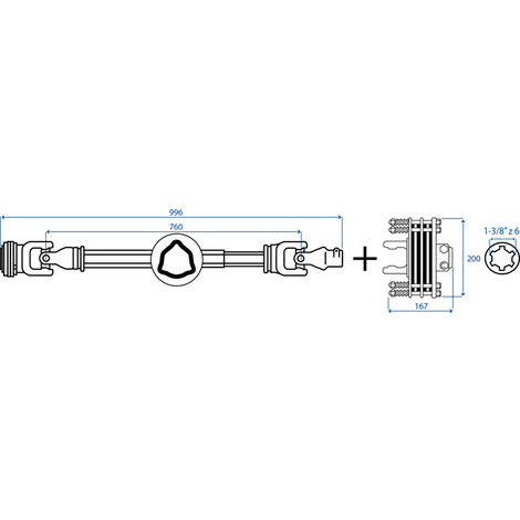 CARDANO T60 1000+FD4 1-3/8